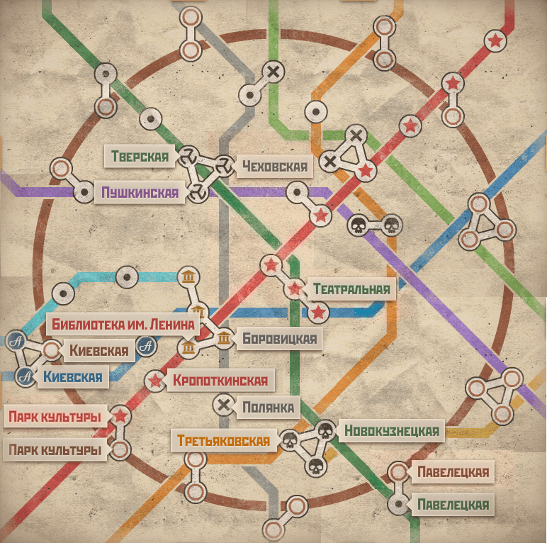 Карта москвы полянка